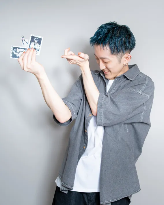 スタイリスト-志水佑真のユーモアな写真